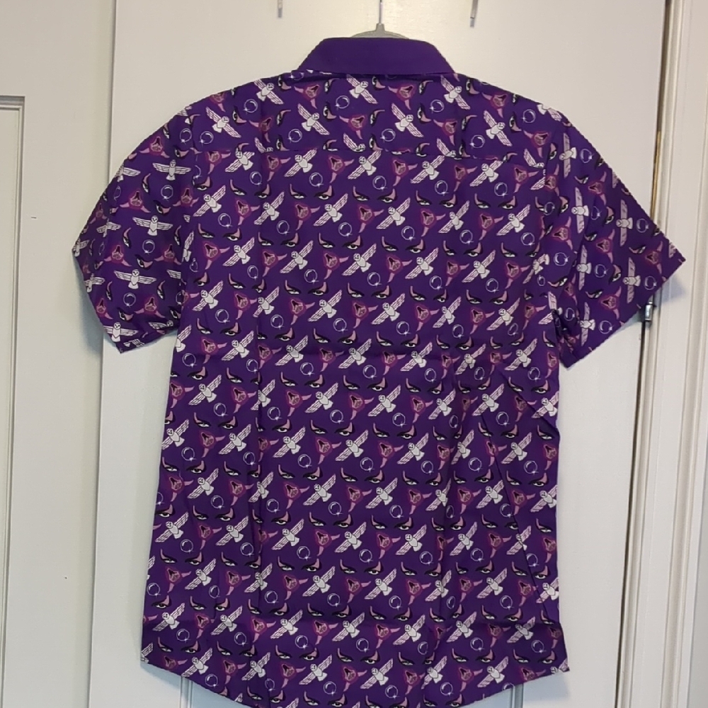 NWT Labyrinth Short Sleeve Purple Shirt -sz M - Picture 8 of 8